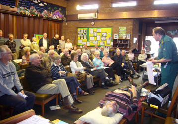 Walking Group A - 
Paramedic presentation - 
22 March 2010