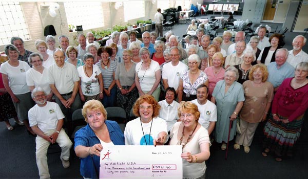 National Lottery - Awards For All - photograph 
courtesy of the Ashfield Chronicle Advertiser